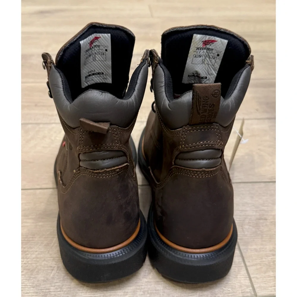RED WING 4404 DYNAFORCE 6-INCH INSULATED WATERPROOF SAFETY TOE BOOTS SZ 9.5 EE